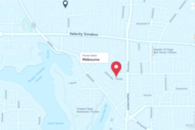 Map showing Melbourne location