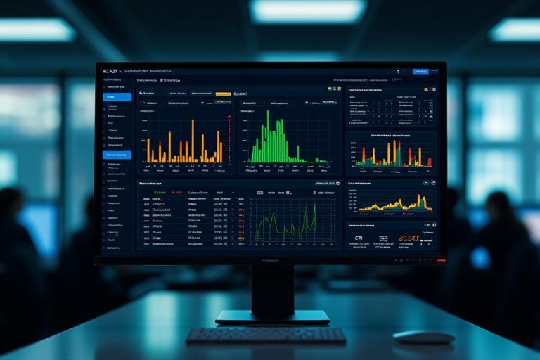 Simulation software dashboard with live telemetry